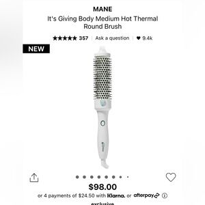 NIB mane hair dryer brush medium